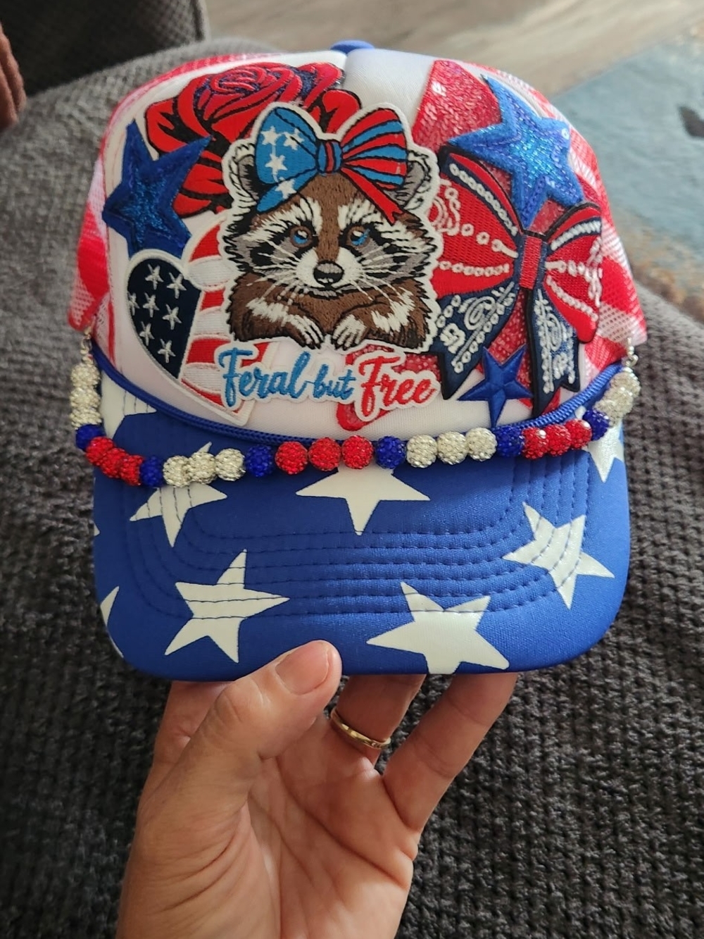 Custome Patriotic Hat